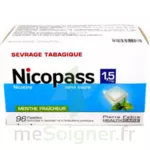 Nicopass 1,5 Mg Pastille Sans Sucre Menthe Fraîcheur Plq/96 à Le Teich