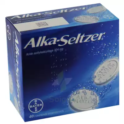 Alka Seltzer 324 Mg, Comprimé Effervescent B/40 à Le Teich